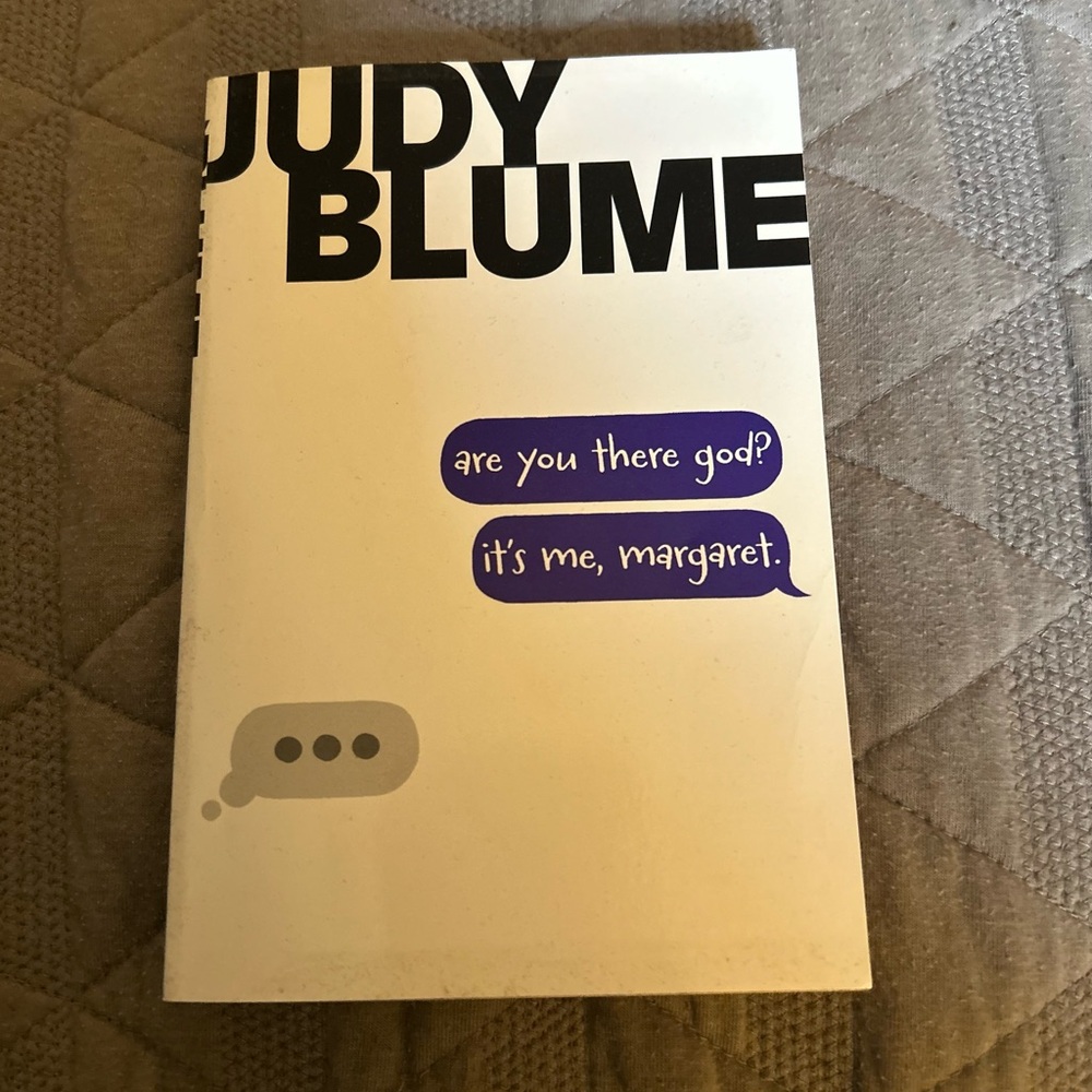 Judy Blume "Are You There God? It's Me, Margaret." - White & Purple Cover